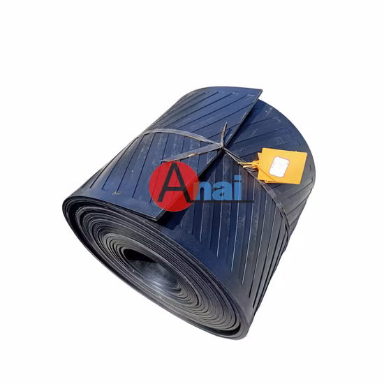 V-Typ gemustertes industrielles Nylon-Canvas-Chevron-Gummi-Förderband für den Bergbau